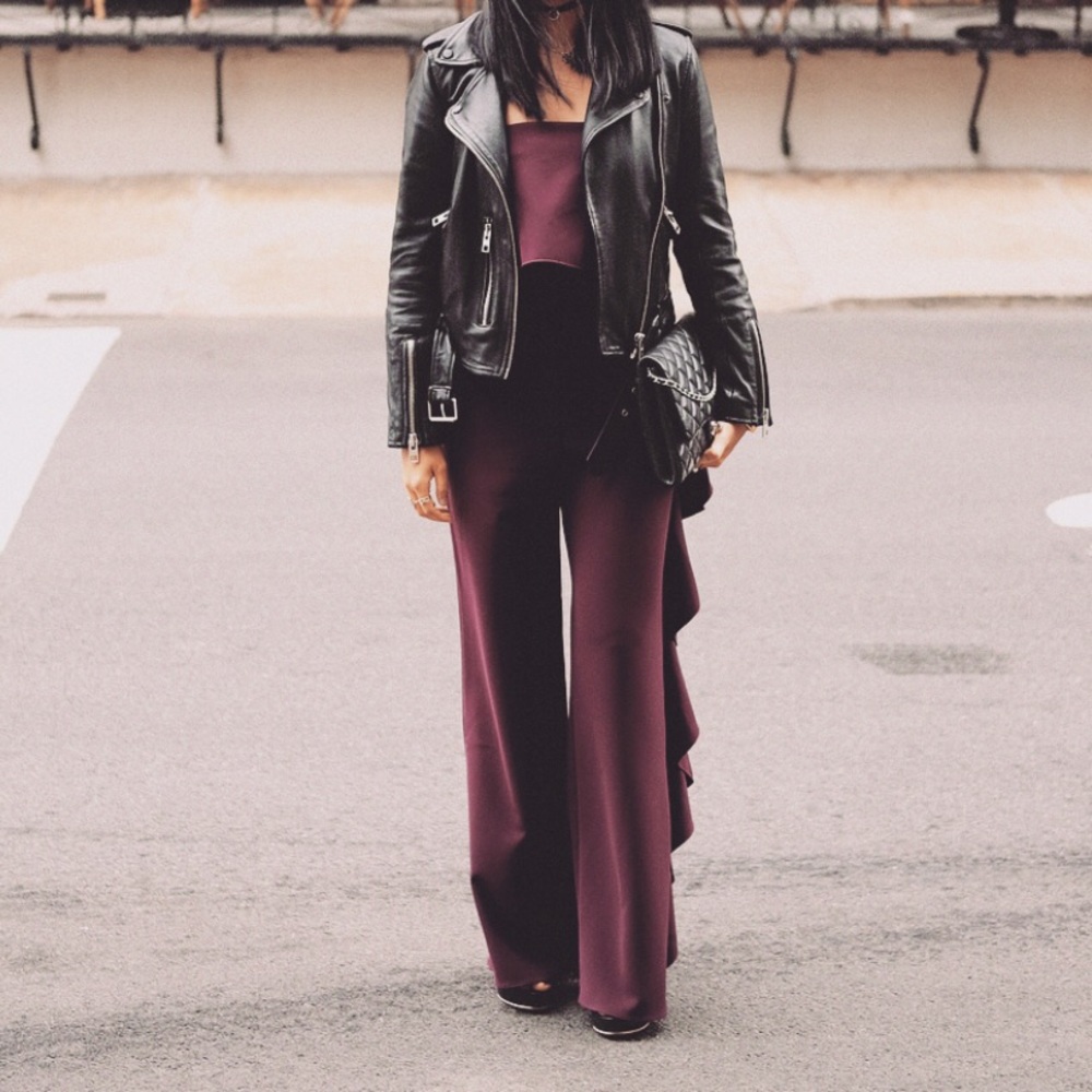 Alexis Strapless Jumpsuit with Ruffles